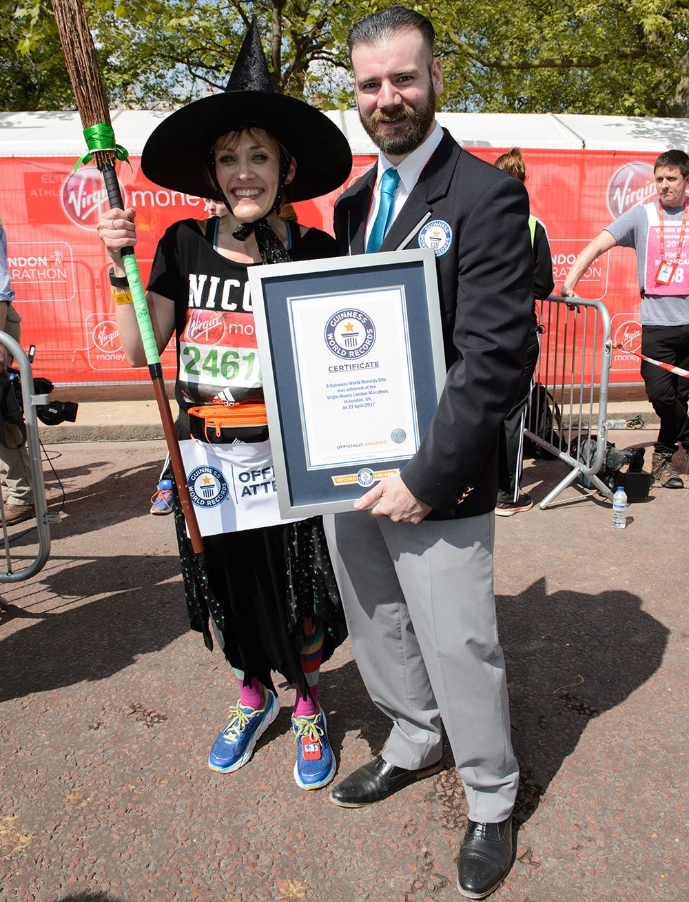Fastest marathon dressed as a witch (female)