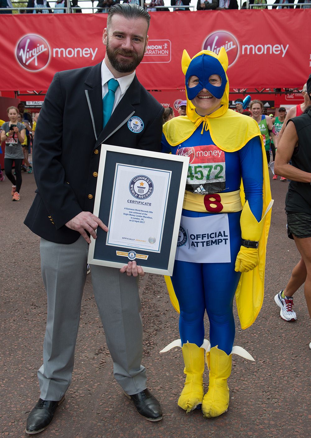 Fastest marathon dressed as a television character (female)
