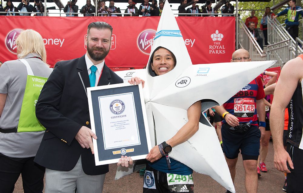 Fastest marathon dressed as a star