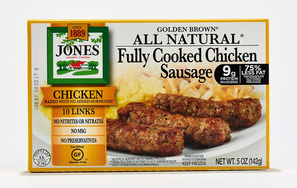 Jones All-Natural Golden Brown Fully Cooked Chicken Sausage