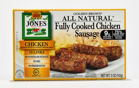 Jones All-Natural Golden Brown Fully Cooked Chicken Sausage