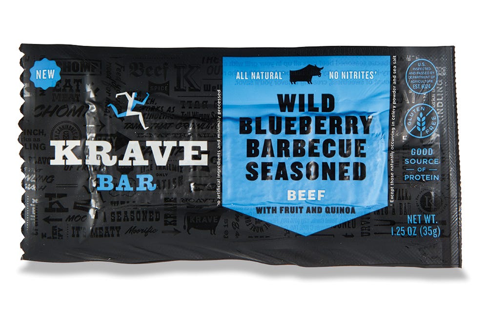 Krave Wild Blueberry Beef Bars