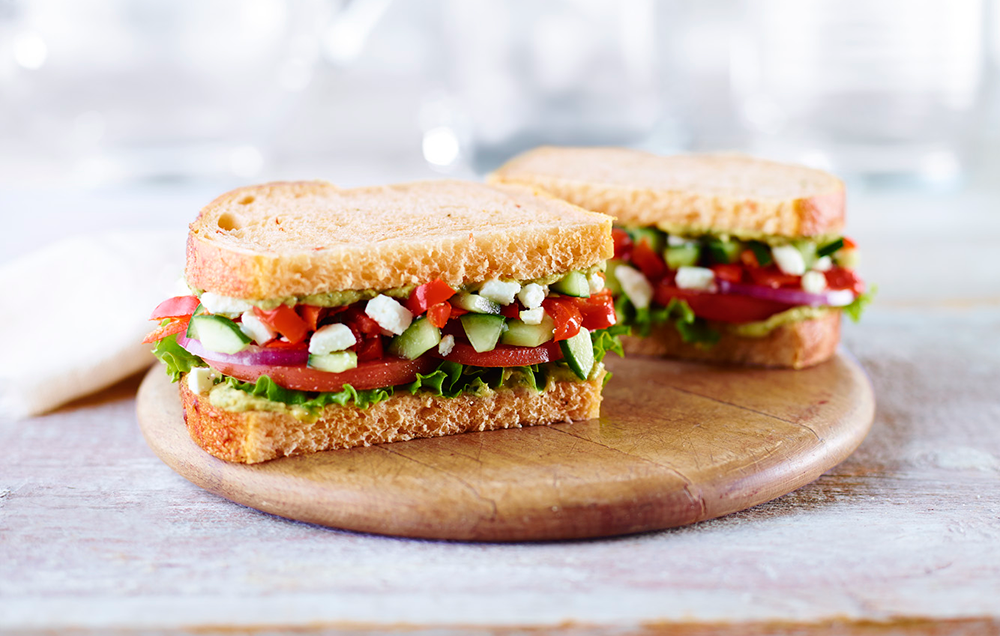 Panera Mediterranean Veggie Sandwich 