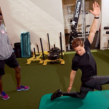 David Willey stretching David Willey stretching