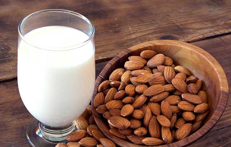 some milk is made from almonds