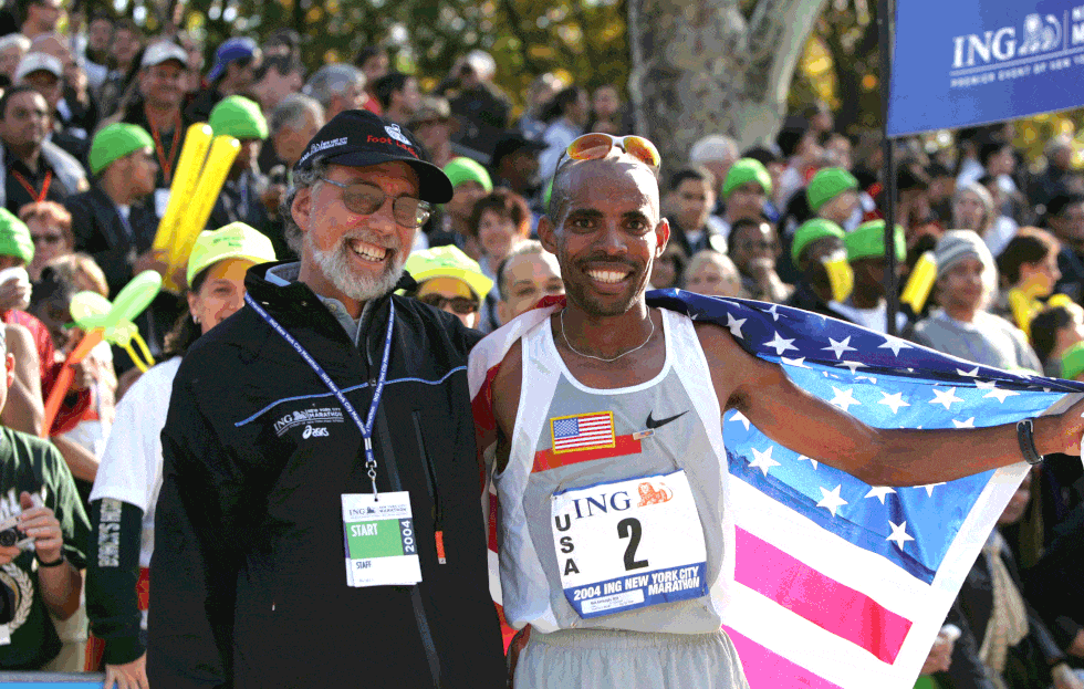Allan Steinfeld and Meb Keflezighi