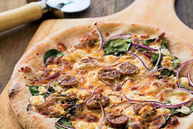 Triple jumped pizza