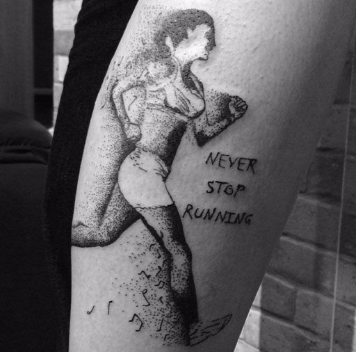 25 Running Tattoo Ideas To Commemorate Your Achievements