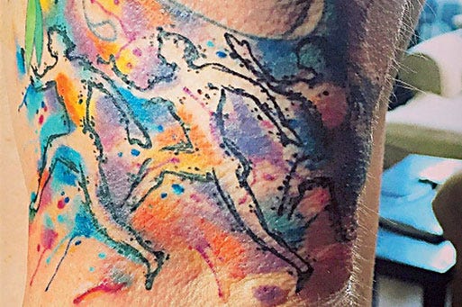 running tattoos