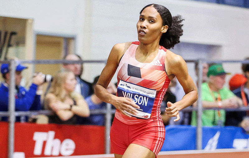 Ajee’ Wilson Sets American Record at Millrose Games | Runner's World