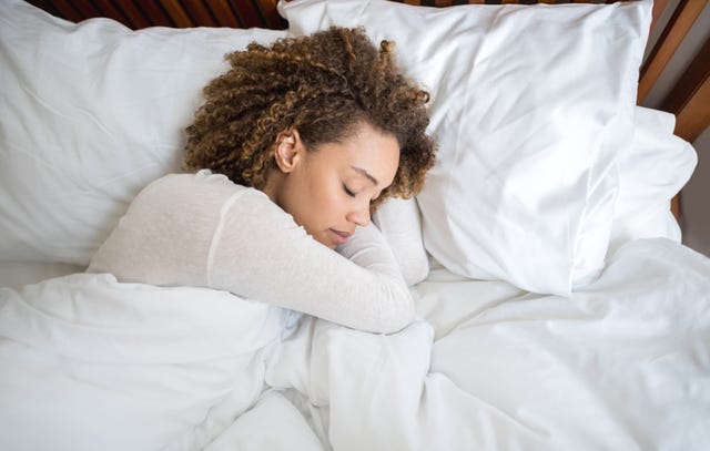 Woman taking a nap