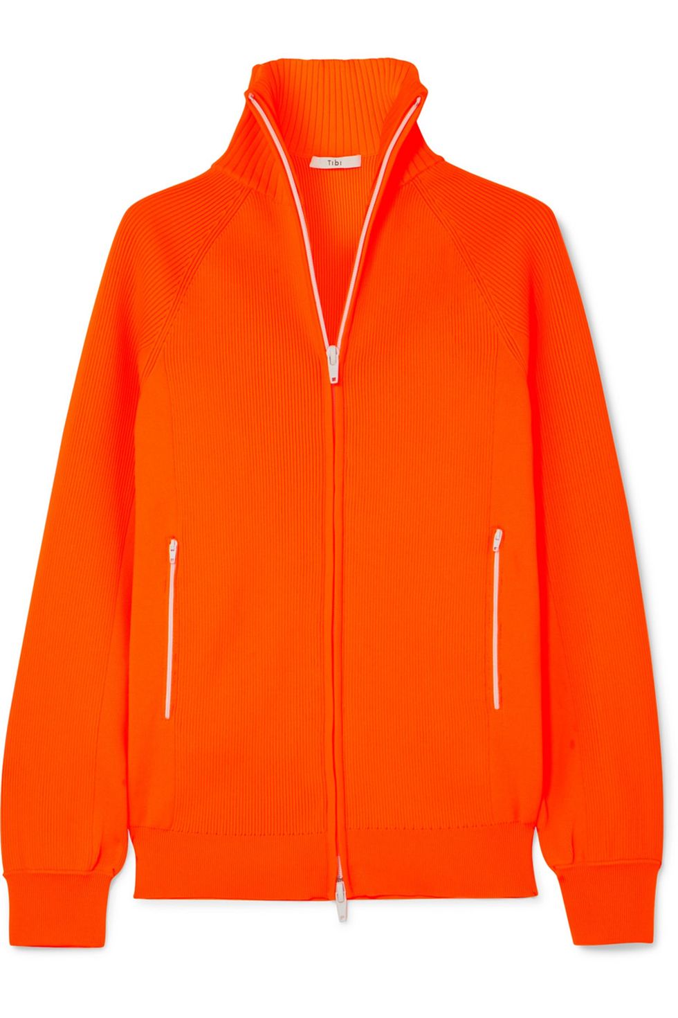 Clothing, Orange, Outerwear, Jacket, Sleeve, Polar fleece, Zipper, High-visibility clothing, Sweatshirt, Hood, 