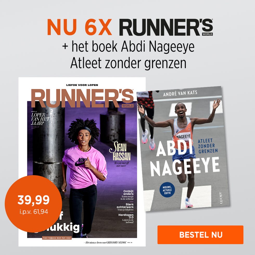 aanbieding 6x runner's world boek atleet zonder grenzen