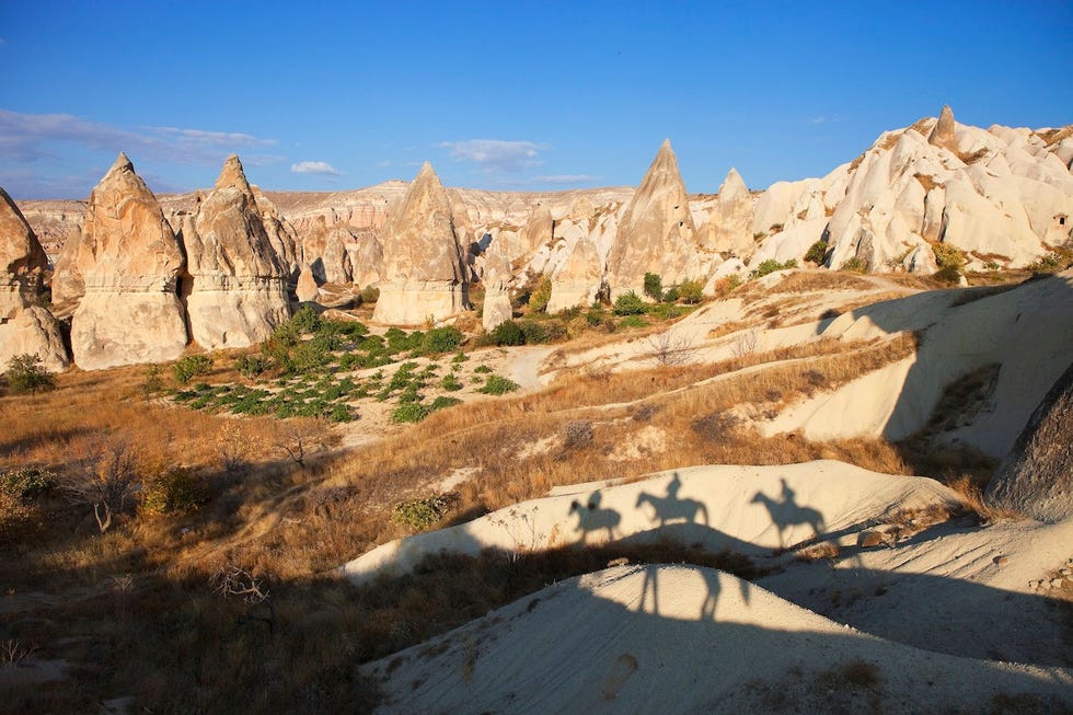 Het fascinerende landschap vanCappadoci Turkije