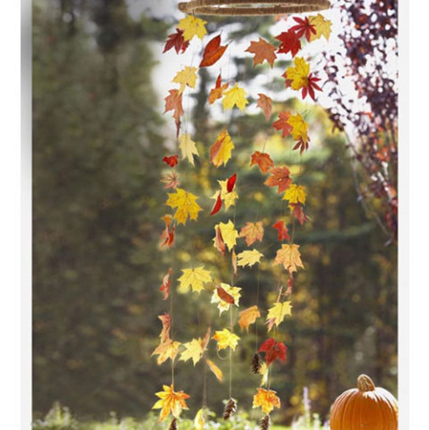 落ち葉のモビール（Foliage Mobile）｜簡単でおしゃれ！秋のクラフトアイディア52