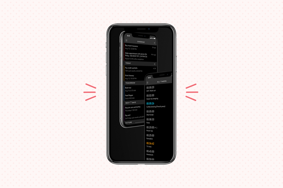 due app displayed on iphone