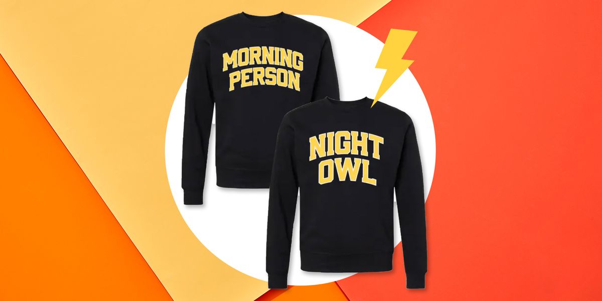 morning person night owl sweater