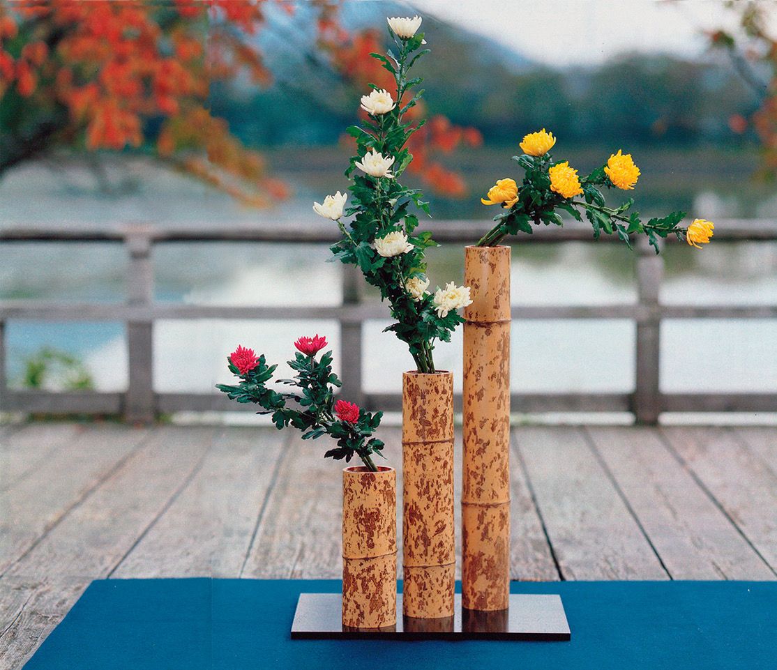 11月のいけばな 「京都・嵯峨野の菊花の宴」【生け花、いけばな