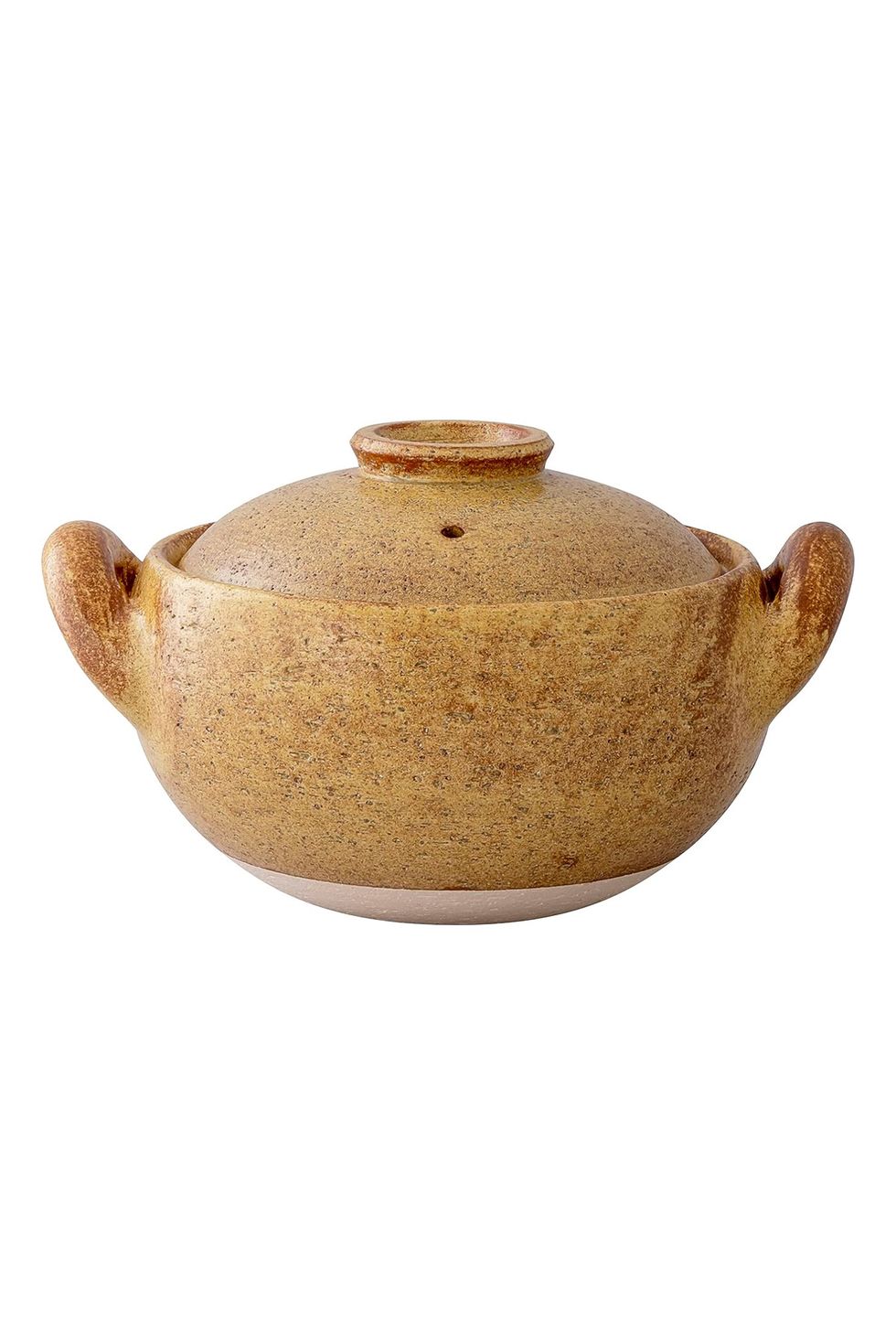 a brown ceramic pot