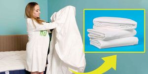 how to fold a fitted sheet