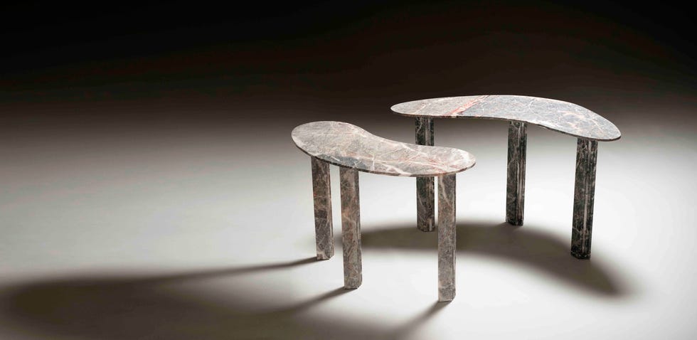 ‘orpheus’ tables by lorenzo bini for tacchini