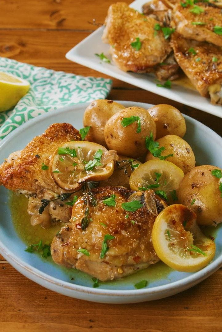 slow cooker lemon butter chicken potatoes