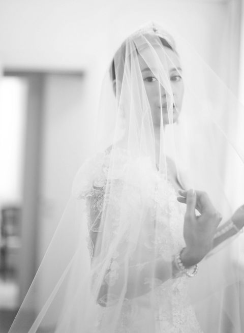 Bridal veil, Veil, Photograph, Bridal clothing, Dress, Bride, Bridal accessory, Wedding dress, Ceremony, Marriage, 