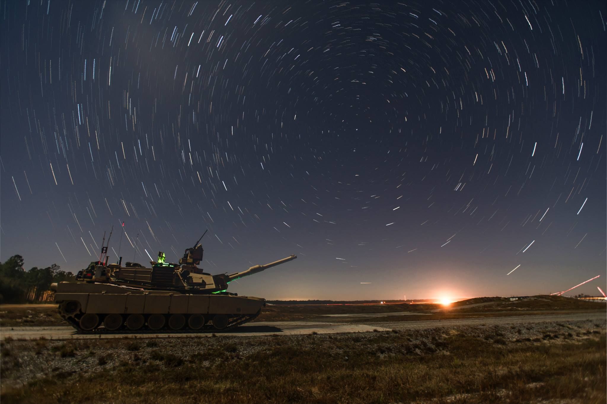 Sky, Night, Star, Vehicle, Astronomical object, Cloud, Space, Photography, Landscape, Tank, 