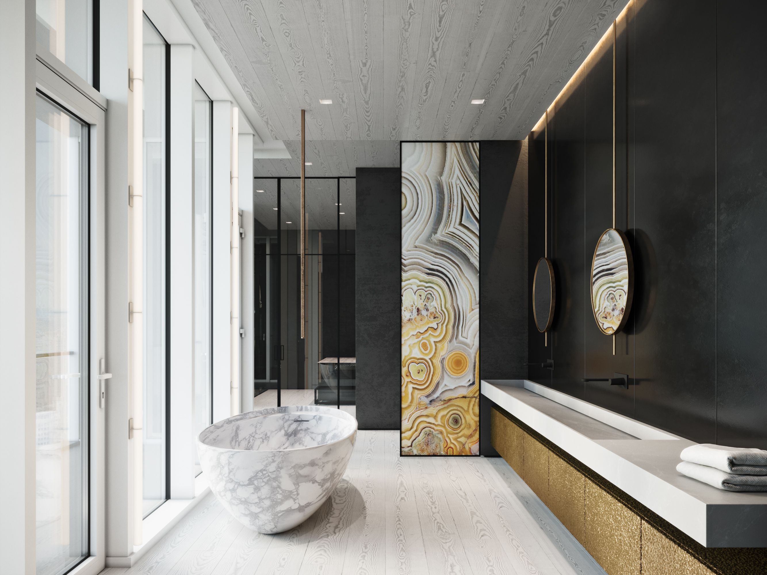 A MultiMillionaire Luxury Bathroom With A Parisian Aesthetic