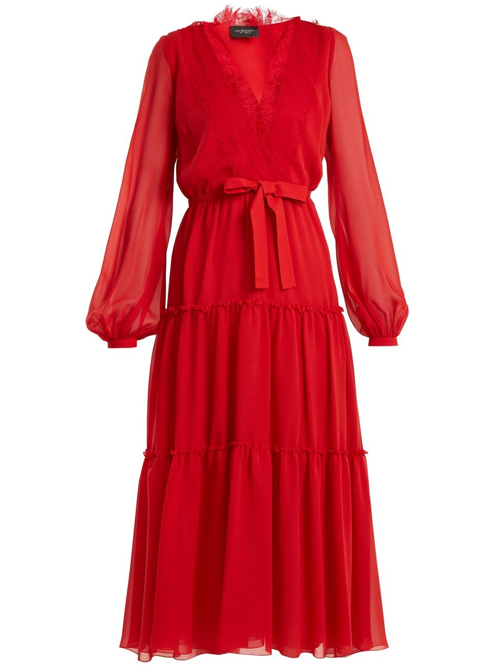 Clothing, Dress, Day dress, Red, Sleeve, Gown, Outerwear, Cocktail dress, Neck, Robe, 