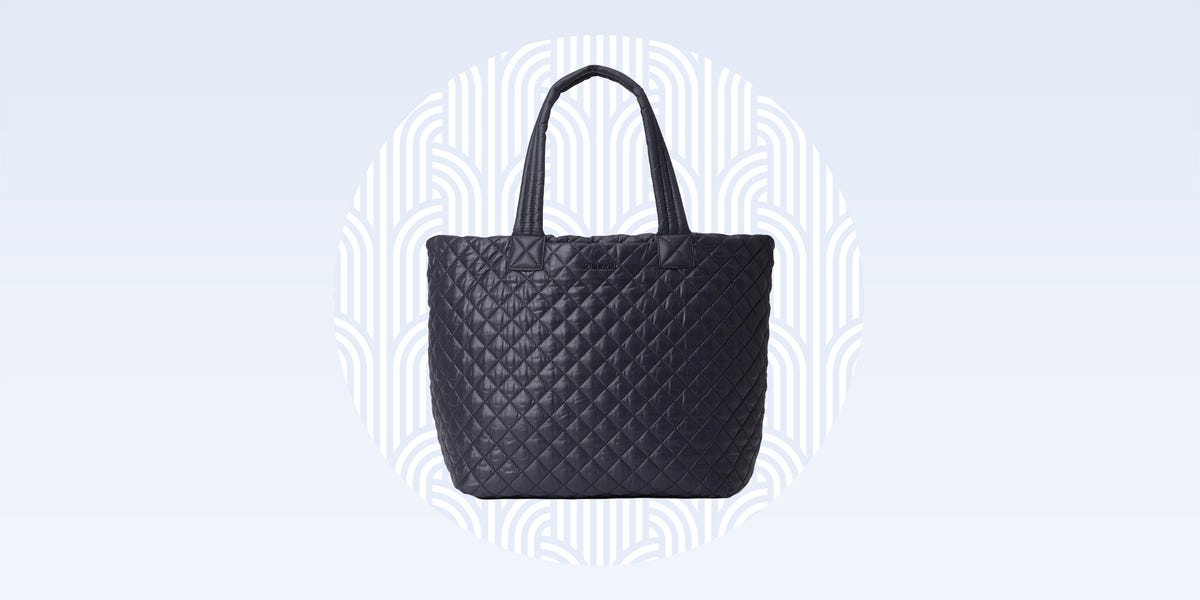 Medium Metro Box Tote Bag in Black Leather