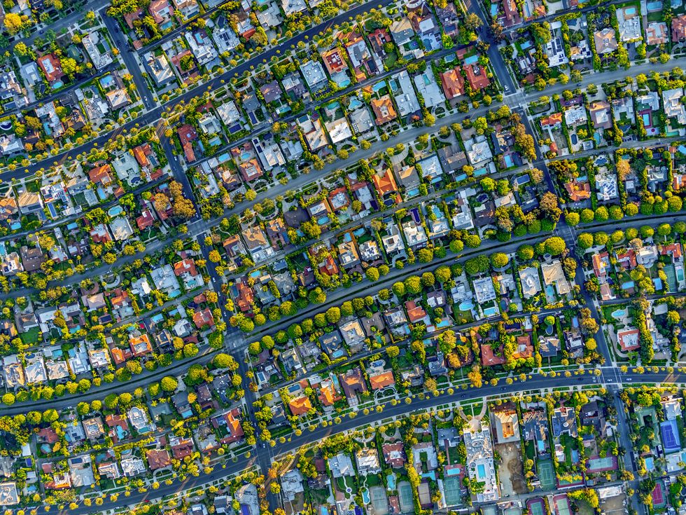 Residential area, Suburb, Urban area, Metropolitan area, Aerial photography, Human settlement, Bird's-eye view, Urban design, City, Neighbourhood, 