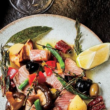 「リ・カーリカ」のブリと野菜のハーブオイルマリネ