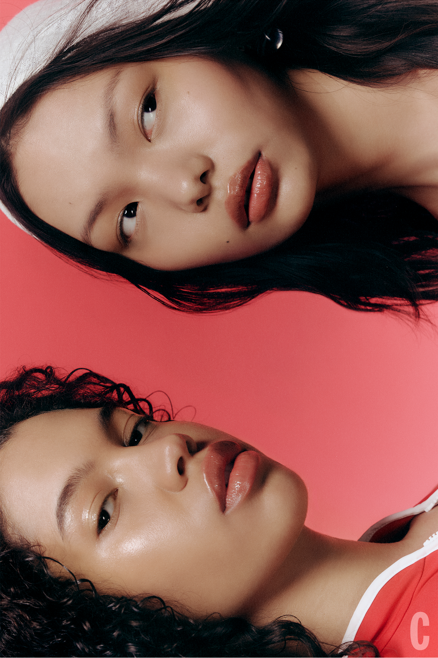 two girls looking two girls looking