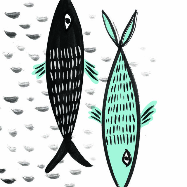illustrazione oroscopo pesci 2023
