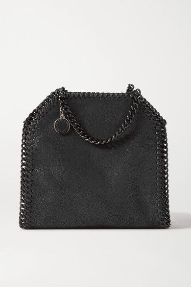 Stella McCartney The Falabella tiny faux brushed-leather shoulder bag