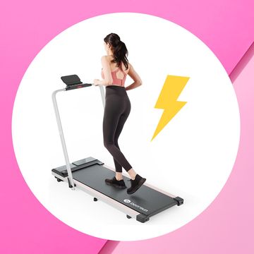 a person on a treadmill