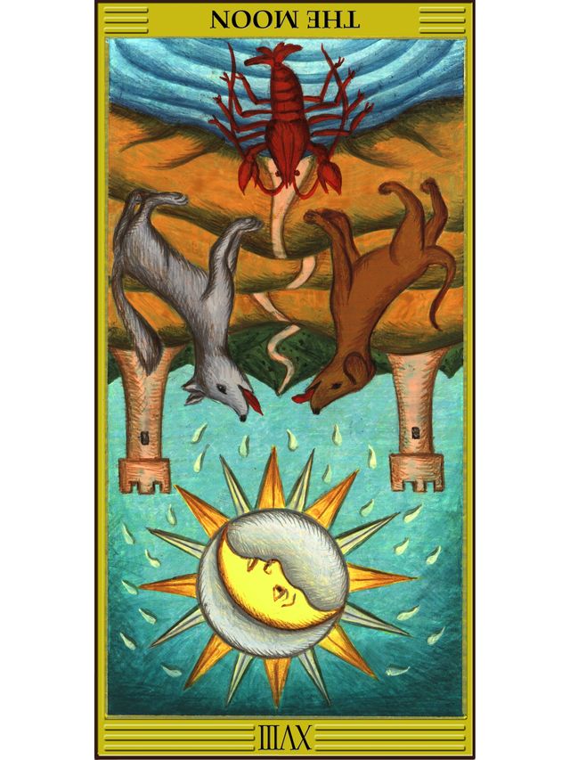 Moon tarot card