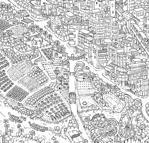 最有溫度的地圖！英國插畫家tom parker手繪勾勒出台北一街一景