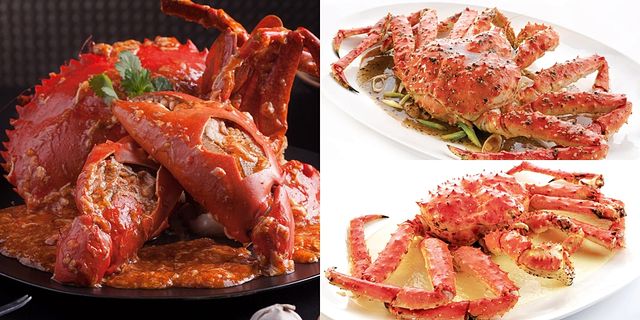 珍寶海鮮，近三公斤活體空運帝王蟹奢華三吃，辣椒螃蟹、阿拉斯加帝王蟹全都任妳開吃！