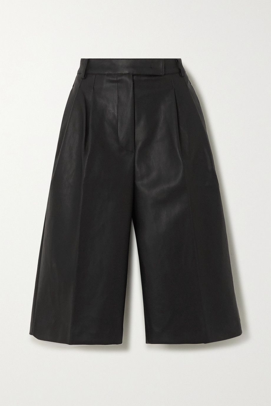 【OVERDUEFLAIR】leather bermuda pants_black 71hHkVIBViL._AC_SX385_.jpg