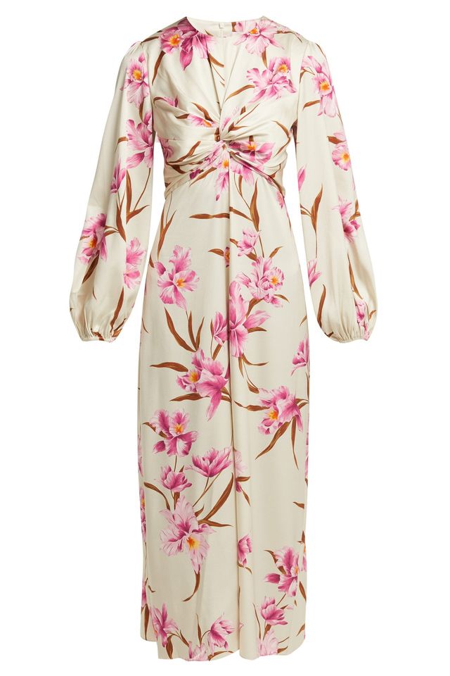 ZIMMERMANN Corsage orchid-print silk-blend midi dress matches