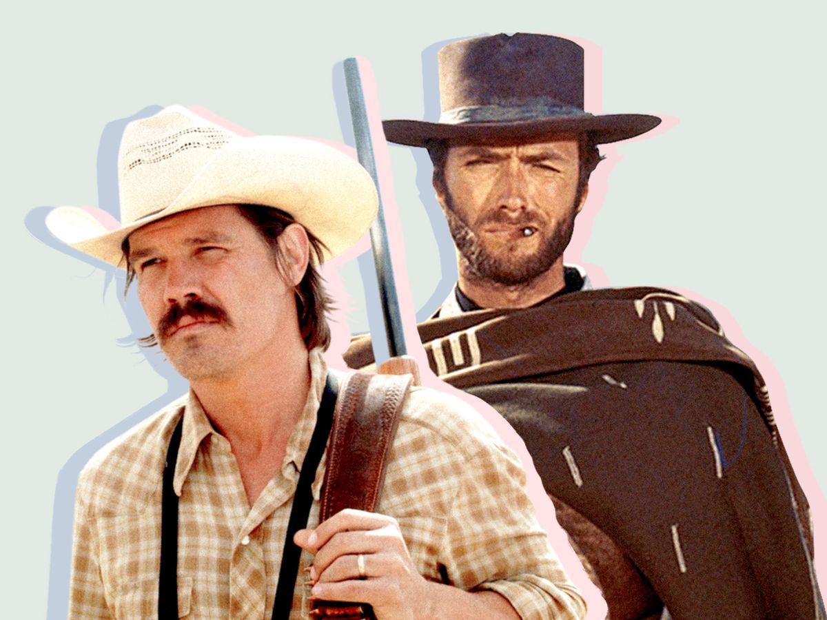 Cowboy man, american western. Wild west with funny guy cowboy. Stock Photo