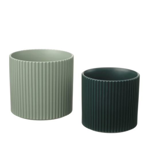 a couple of cylindrical containers