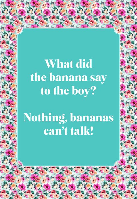 best jokes for kids banana say to the boy
