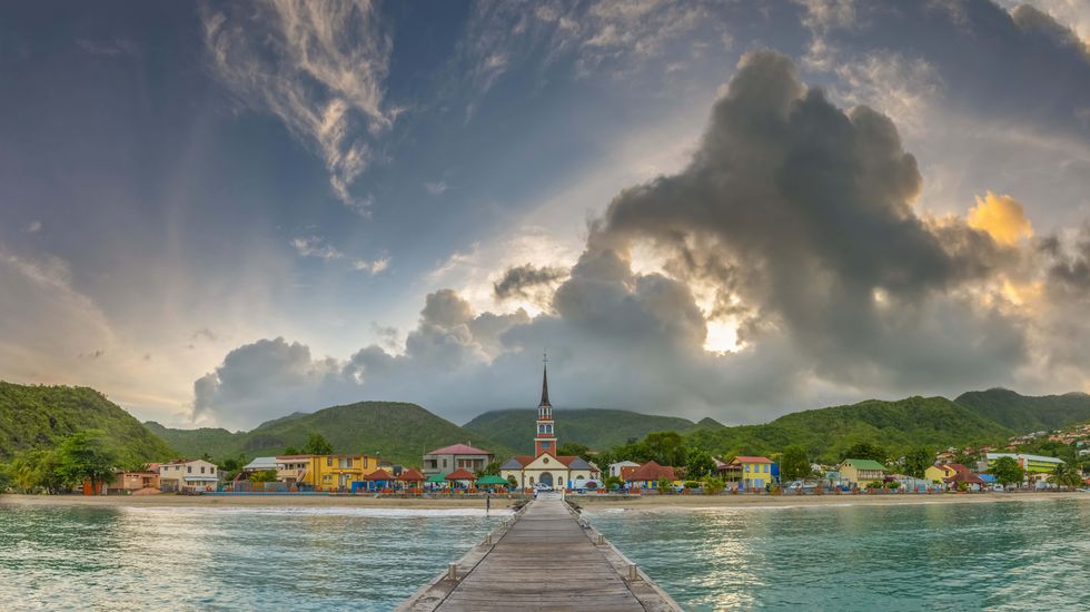 Caribbean, Martinique, Les Anse d'Arlet Village