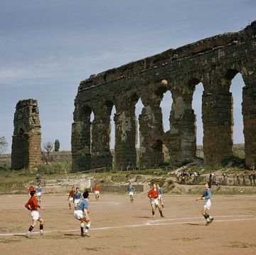 voetbal rome oudheid aquaduct