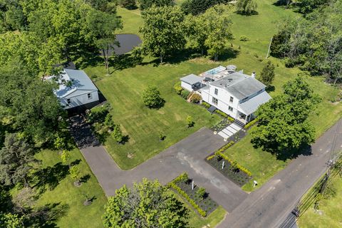 aerial view of two homes