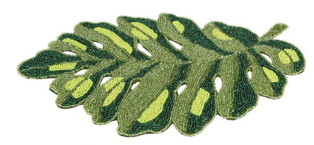 Salvamantel con forma de hoja