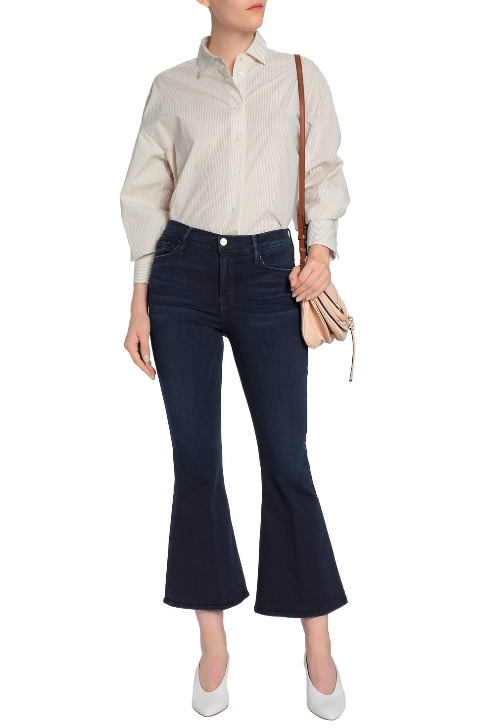 FRAME High-rise kick-flare jeans